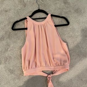 Aritzia Tank Top Tie Blouse